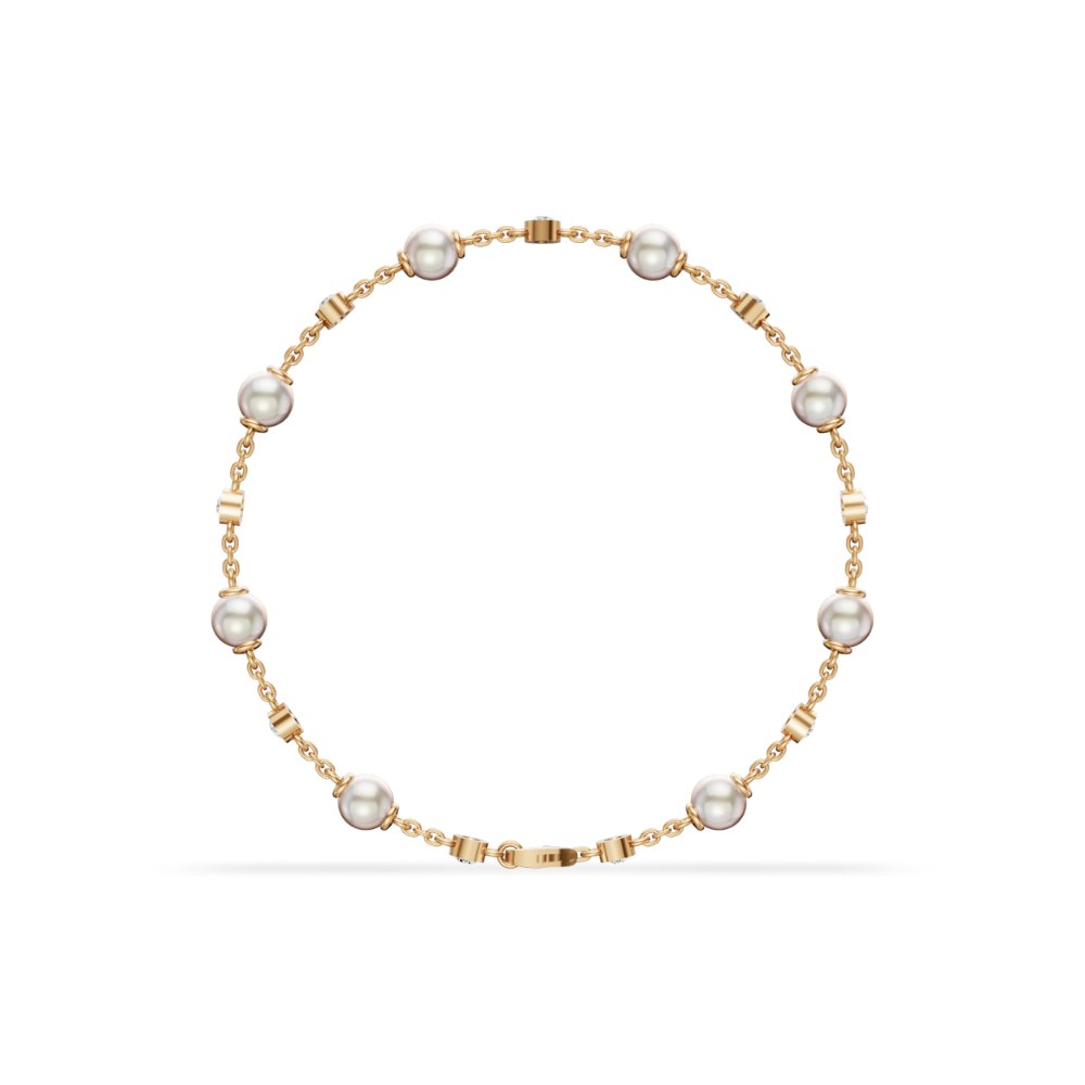 Ovington pearl bracelet in yellow gold